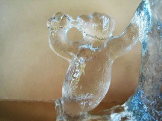 2 Coca Cola Glass Mugs Steins Polar Bear Handle 16 oz 3 - D Cir 1997 Advertising 2