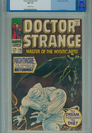 Cgc (marvel) Doctor Strange 170 Nm 9.  4 1968 Old Label