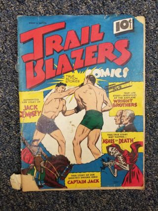 Trail Blazers Comics 1 1941 Very Rare Golden Age Wow