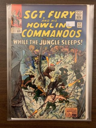 Sgt.  Fury And His Howling Commandos 17 Marvel Comic Book C37 - 139