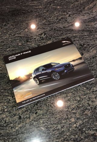2018 Jaguar F - Pace Sales Brochure - 108 Colored Pages