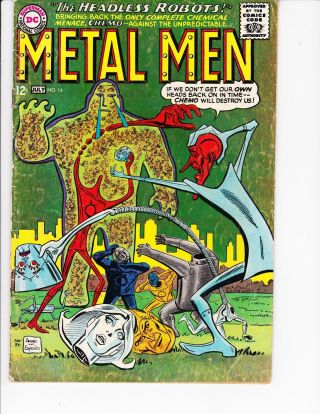 Metal Men 14 (vg/fn 5.  0) June/julu - 1965,  Dc