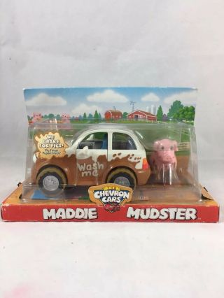 Chevron Cars " Maddie Mudster " 2004 With Pig And Brochure In Package