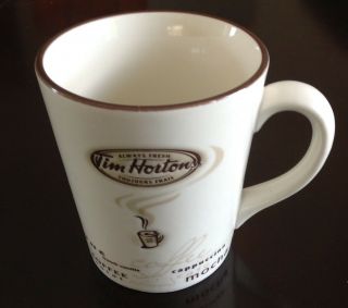 Tim Hortons Limited Edition 005 Coffee Mug Chocolate Mocha Tea Cup