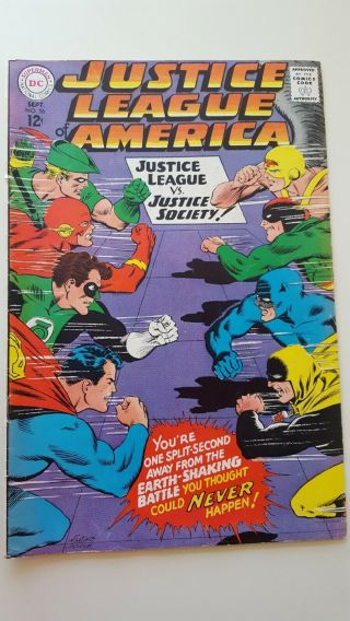 Justice League Of America 56 Dc Comics Sept 1967 Fn 6.  0,  / -