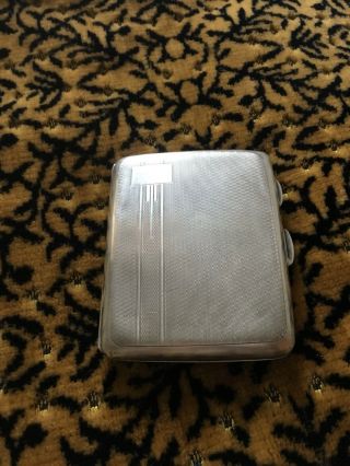 Solid Silver Cigarette Case Made By I S Greenburg & Co 1913