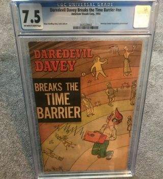 1594 American Visuals Daredevil Davey Breaks The Time Barrier Cgc 7.  5 Very Rare