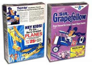 General Mills Sir Grapefellow Cereal Box