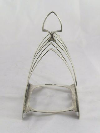 SMART ENGLISH ANTIQUE SOLID STERLING SILVER TOAST RACK 1913 61 g 4