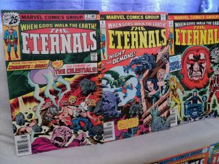 Eternals 2 - 19 (miss.  3),  Annual 1 SET 2,  5 1976 - 1978 Marvel Comics (s 11419) 2