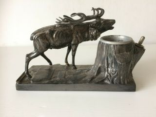 Vintage/antique Stag Stand With Lighter