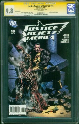 Justice Society America 16 Cgc Ss 9.  8 Black Adam Shazam Origin Gog Magog Variant