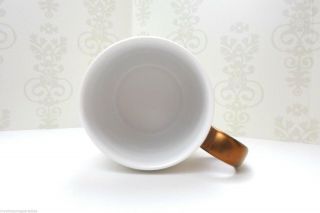 Starbucks White Jewel Coffee Mug Bronze Handle Ltd Ed NWT 12 oz 2
