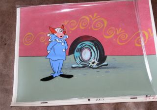 Bozo The Clown Animation Cel Hand Painted Background 804 Larry Harmon