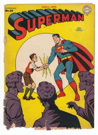 Superman 33 Cover Only Dc Golden Age 1945