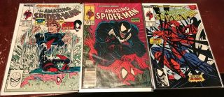 Spider - Man 315 316 317–1st Cover Appearance Of Venom