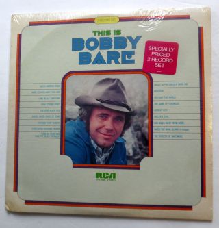 Bobby Bare 2 Lp Set This Is Bobby Bare Rca 1973 Country Folk Pop 1172