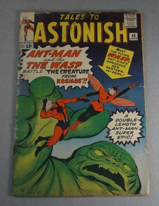 Orig.  June 1963 Tales To Astonish No.  44 Comic Book - Marvel 1st Wasp Appearance
