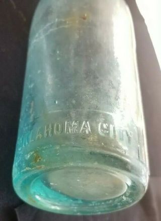 Oklahoma City,  OK Coca Cola Vintage Bottle Heel Script Straight Side 4