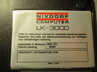 Vintage Nixdorf Computer LK - 3000 W Case 5
