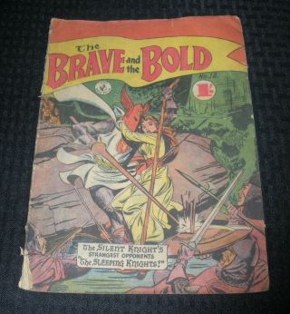 Vintage Brave And The Bold 18 G/vg 3.  0 Australian Comic Gordon & Gotch