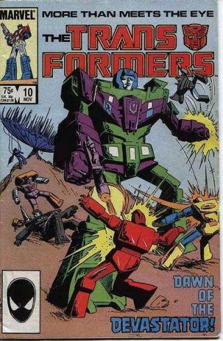 Transformers (1984 Series) 10 In Near, .  Marvel Comics [ V6]