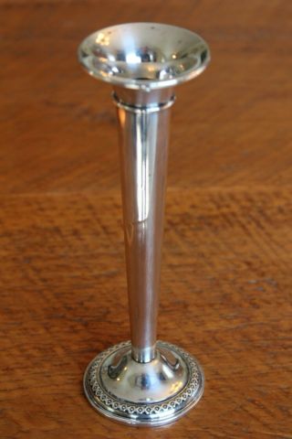 Vintage Rogers Weighted Sterling Silver Trumpet Bud Vase - 6 - 7/8 "