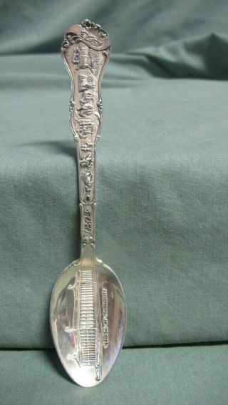 Vntg Sterling Silver Souvenir Spoon 1904 St Louis World 