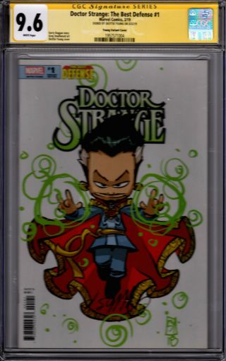Doctor Strange: The Best Defense 1 Young Variant Cgc Ss 9.  6 Sig By Young