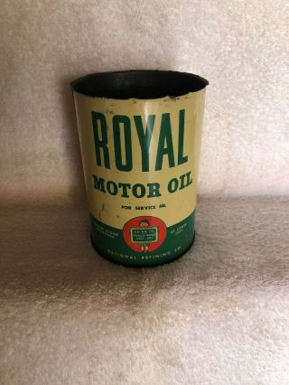 Vintage Royal Motor Oil Can 1 Qt