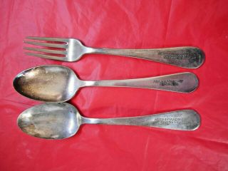Vintage Horn & Hardart Baking Co.  2 Large Spoons And 1 Fork