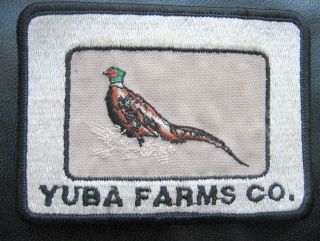 Yuba Farms Embroidered Sew On Patch Bird Farm Farming Bird Advertising 4 " X 3 "