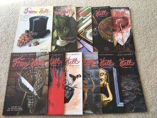 From Hell 1 2 3 4 5 6 7 8 9 10 & Epilogue By Alan Moore Complete Jack The Ripper