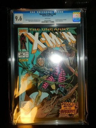 Marvel The Uncanny X - Men 266 Cgc 9.  6 White Pages 1st Full App Of Gambit 1990