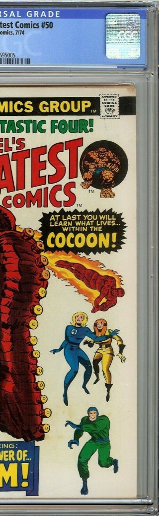Marvel ' s Greatest Comics 50 CGC 7.  0 FANTASTIC FOUR Jack Kirby Cover HIM Warlock 6