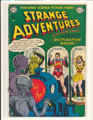 Strange Adventures 14 - Robot Cover Fair/good Cond.  Cover Detached