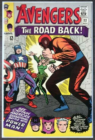 Avengers 22 Vf,  Stan Lee Story And Jack Kirby Cover L@@k