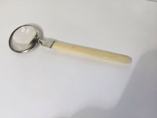 MAGNIFYING GLASS AND LETTER OPENER 1911 SOLID SILVER MOUNT BIRMINGHAM 7