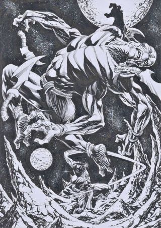 Dynamite Comics John Carter Art Sample Page Dejah Thoris Mars Green Men