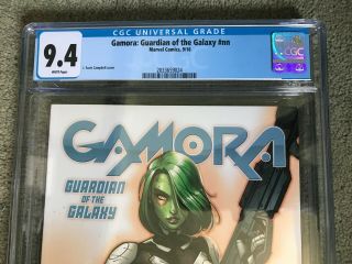 2016 GAMORA Guardian of the Galaxy J SCOTT CAMPBELL Cover CGC 9.  4 TPB Rare Book 6