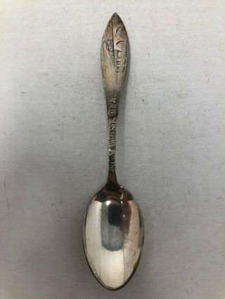 Watson Sterling Silver Souvenir Spoon Over Sea Railroad Key West Florida