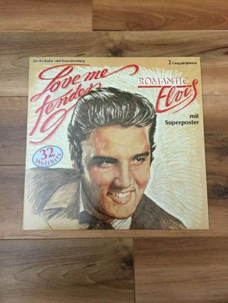 Elvis Presley Love Me Tender Romantic Elvis Double Gate Vinyl With Poster