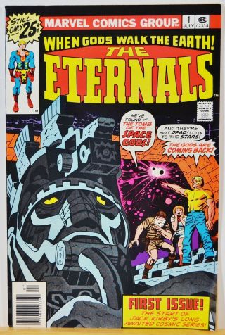 The Eternals 1,  First Issue - Marvel Comics - Jul.  1976,  $0.  25 - - Vf