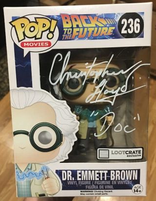 Funko Pop Back To The Future Dr.  Emmett Brown Signed Christopher Floyd