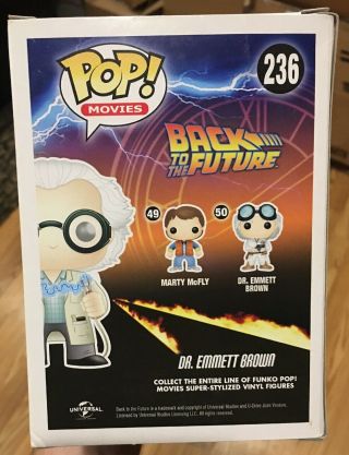Funko Pop Back To The Future Dr.  Emmett Brown Signed Christopher Floyd 3