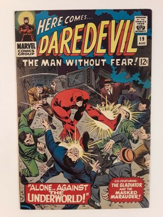 Daredevil 19 (f/vf 7.  0) 1966 Vs The Gladiator; John Romita Sr.  Art; Stan Lee/s