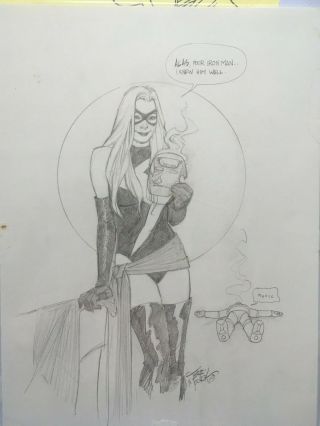 Terry Moore - Ms.  Marvel And Iron Man - Art Pinup