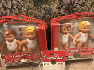 Vintage Campbell ' s Soup Collector Kids Dolls Blonde Girl Boy Craft. 2