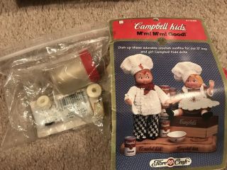 Vintage Campbell ' s Soup Collector Kids Dolls Blonde Girl Boy Craft. 4