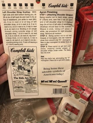 Vintage Campbell ' s Soup Collector Kids Dolls Blonde Girl Boy Craft. 5